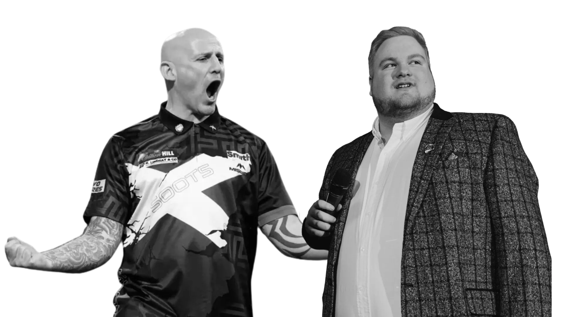 Black Tartan - Johnny Brooks and Alan Soutar - Black & White