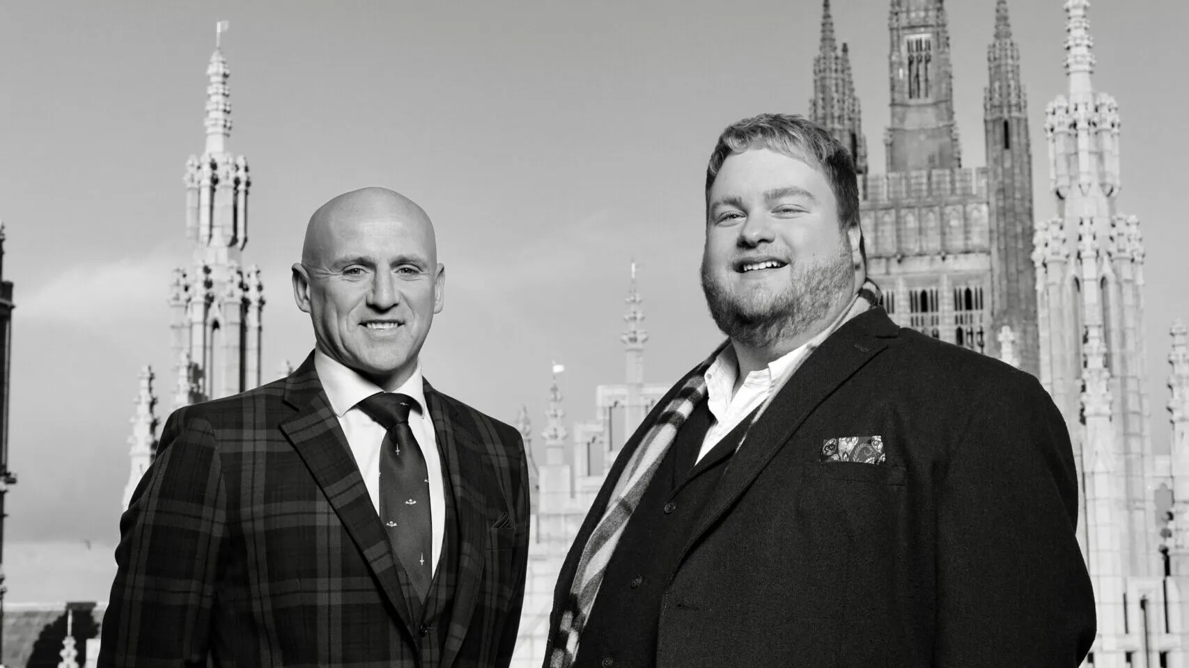 Black Tartan - Johnny Brooks and Alan Soutar - Black & White